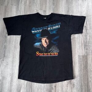 Vintage George Strait 90's Strait Out Of The Box Tee XL